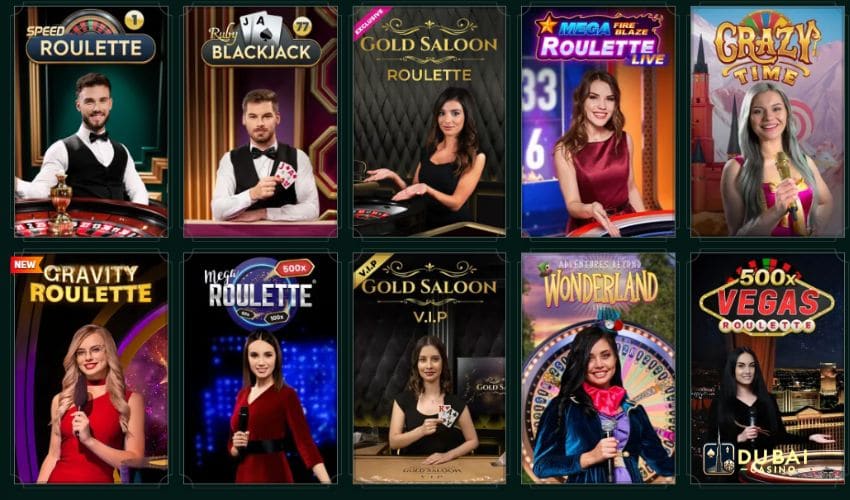 Casinia Casino Live Dealer Games