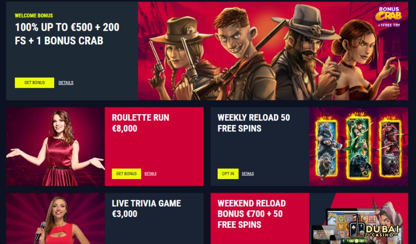 Rabona Casino Review of bonuses and promotions