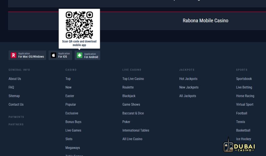 Rabona Casino Review of mobile experience