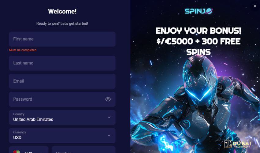 Spinjo casino review how to sign up